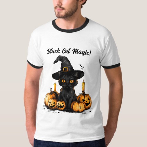 mysterious Halloween scene T_Shirt