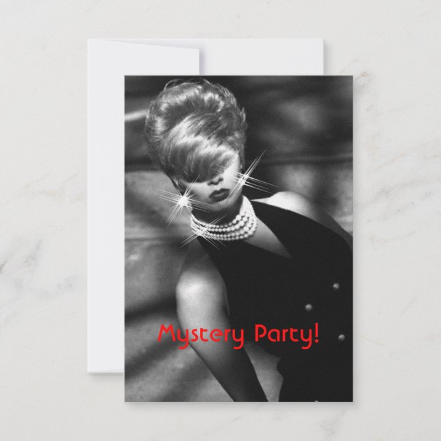 Mysterious Jewelry Heist Mystery Party Invitation (Front)