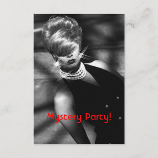 Mysterious Jewelry Heist Mystery Party Invitation