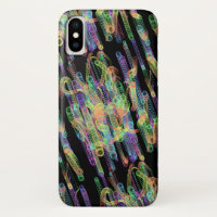 Mysterious line made with sign and cosine iPhone x case