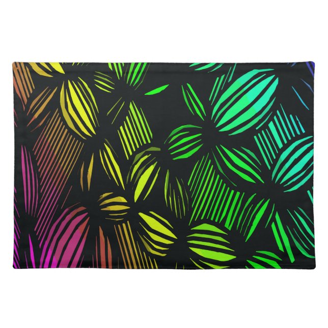 Mysterious lines cloth placemat (Front)