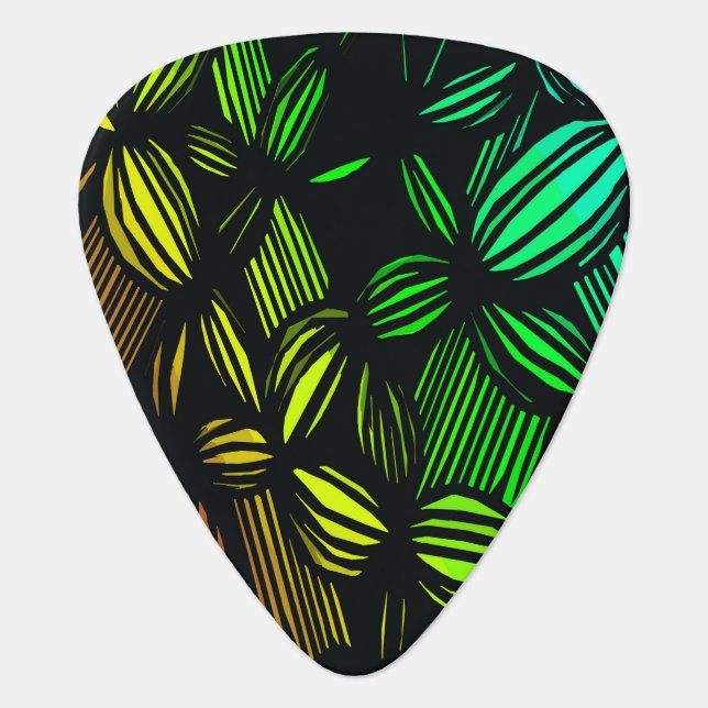Mysterious lines guitar pick (Front)