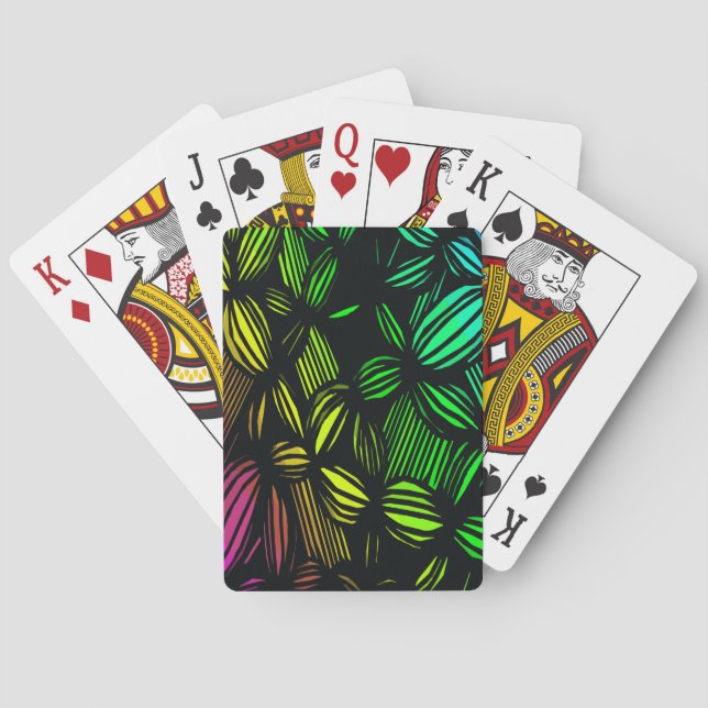 Mysterious lines poker cards (Back)