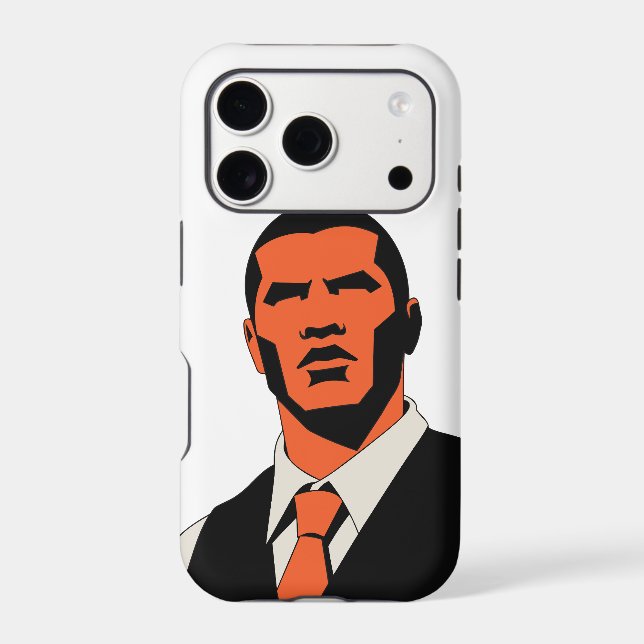 Mysterious man look iphone case (Back)