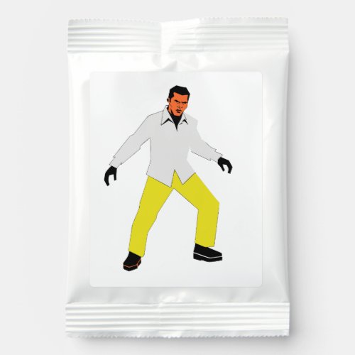 Mysterious man look margarita drink mix