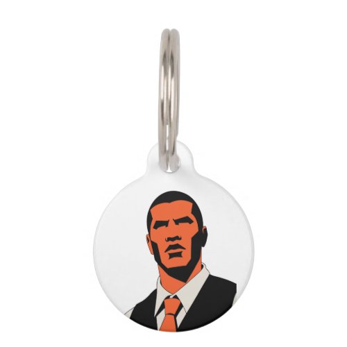 Mysterious man look pet ID tag