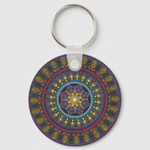 Mysterious mandala keychain