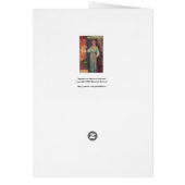 Mysterious Medieval Woman Blank Card (Back)