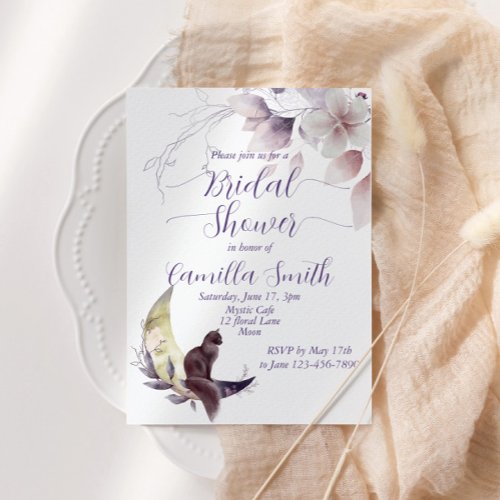 Mysterious Moon Garden Bridal Shower  Invitation
