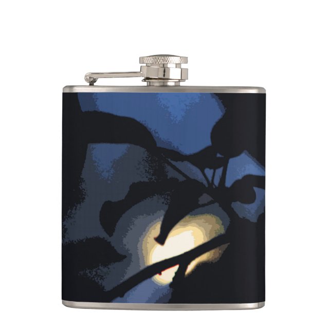 Mysterious Moon Hip Flask (Front)