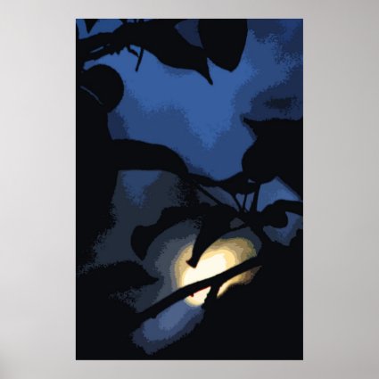 Mysterious Moon Poster