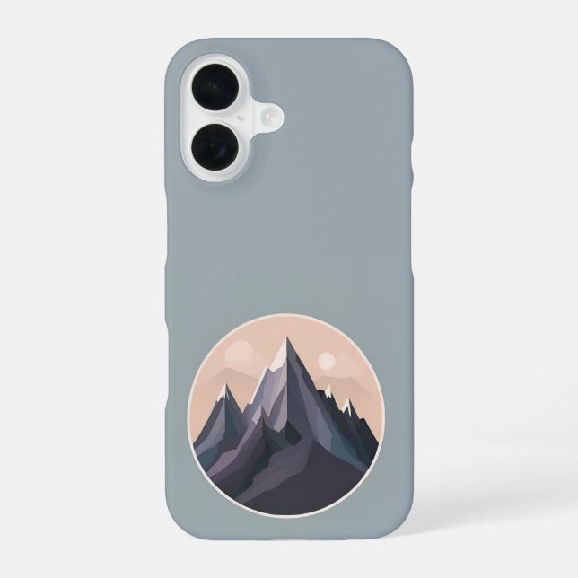 Mysterious Mountains Iphone Case (Back)