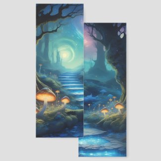 Mysterious Mushroom Forest with Portal 