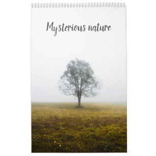 Mysterious nature landscape photo calendar