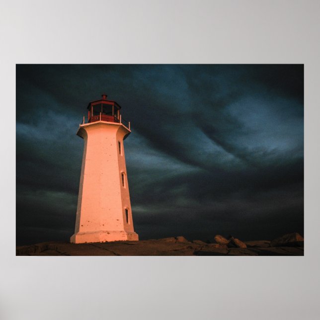 Mysterious Night at Peggy's Cove, Nova Scotia, Can Poster (Front)