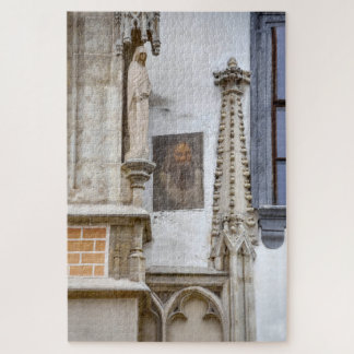Mysterious Portrait on Old Town Hall, Bratislava Jigsaw Puzzle