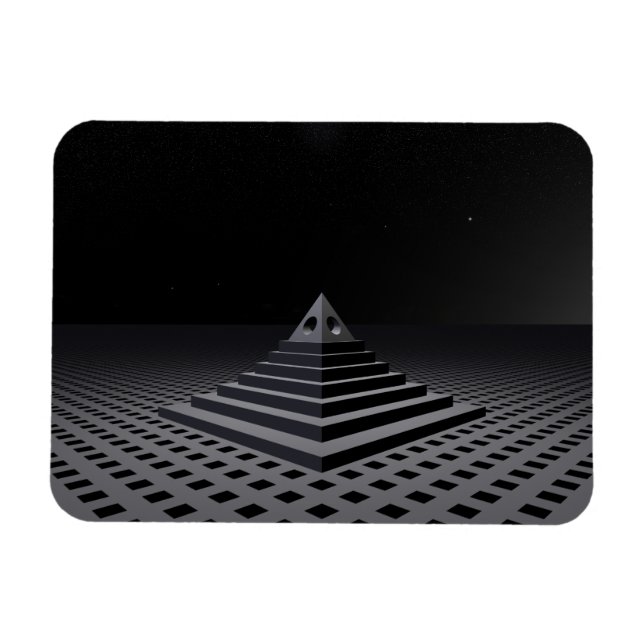 Mysterious Pyramid Magnet (Horizontal)