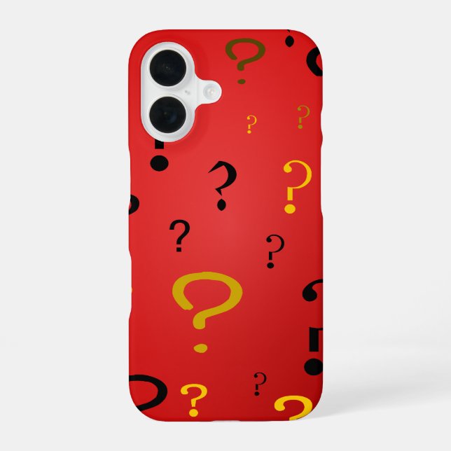 Mysterious Question Marks Iphone Case (Back)