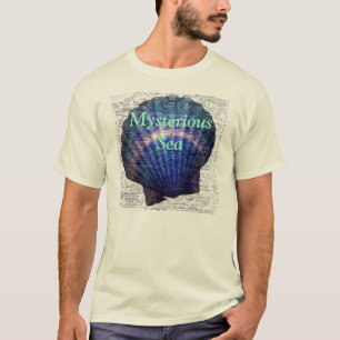 Mysterious Sea T-Shirt with a seashell