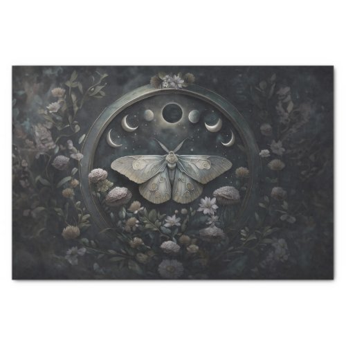 Mysterious Silvery Portal Solar Eclipse Tissue Paper