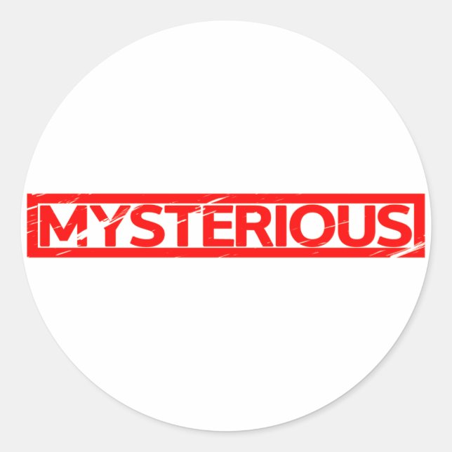 Mysterious Stamp Classic Round Sticker (Front)