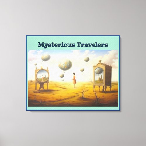 Mysterious Travelers Canvas Print