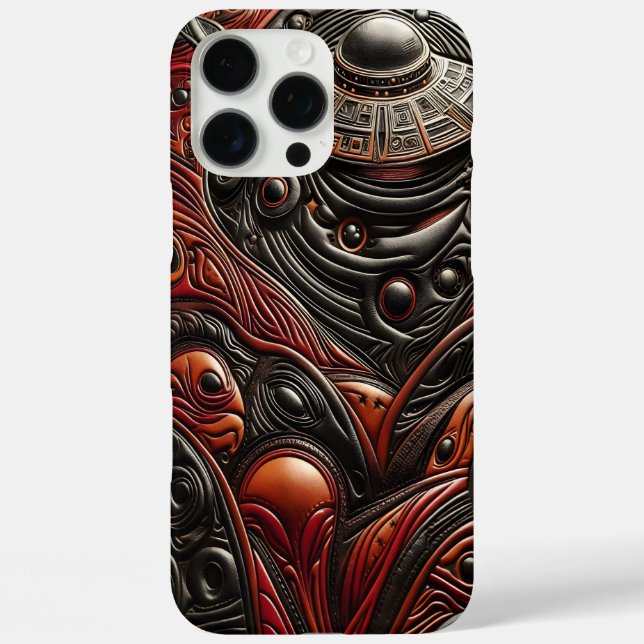 Mysterious UFO Encounter in a Celestial Landscape Case-Mate iPhone Case (Back)