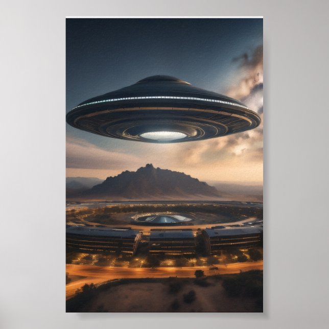 Mysterious UFO  Poster (Front)