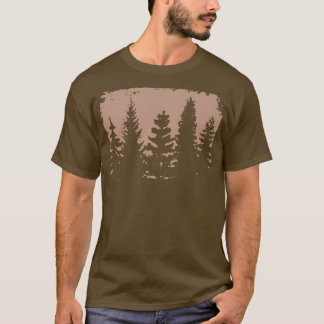 Mysterious Vintage Forest Silhouette T-Shirt