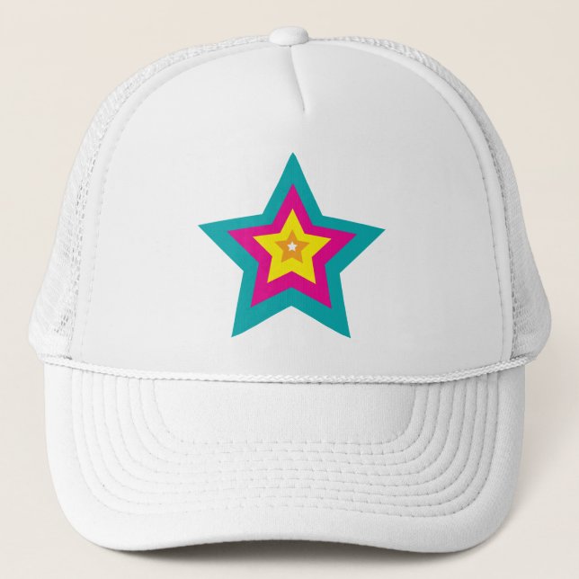 Mysterious Vivid Star Trucker Hat (Front)