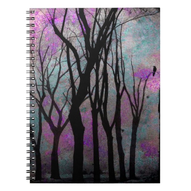 Mysterious Woodland Crow Notebook (Front)