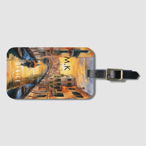 Mysteriously beautiful sunset in Venice Luggage Tag