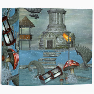 Mystery and Imagination 3D Fantasy SCHOOL OFFICE Binder