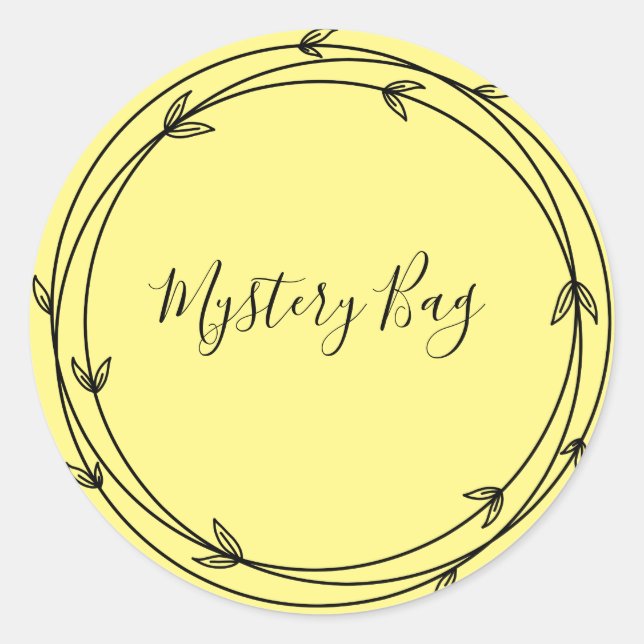 Mystery Bag Surprise Classic Round Sticker (Front)
