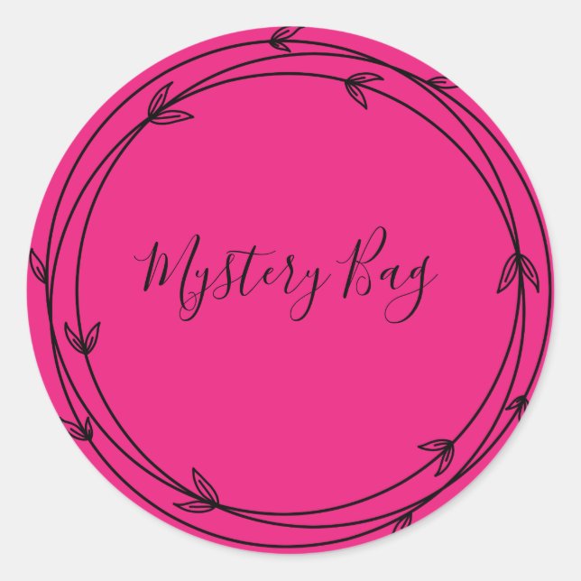 Mystery Bag Surprise Classic Round Sticker (Front)