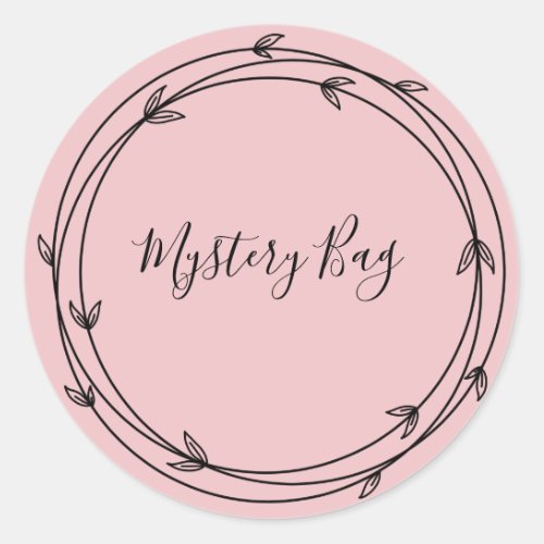 Mystery Bag Surprise Classic Round Sticker