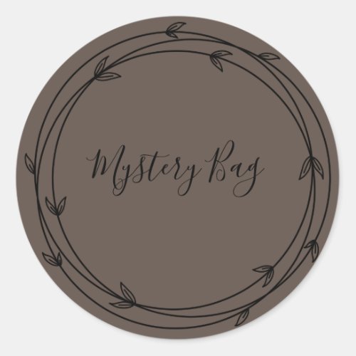 Mystery Bag Surprise Classic Round Sticker