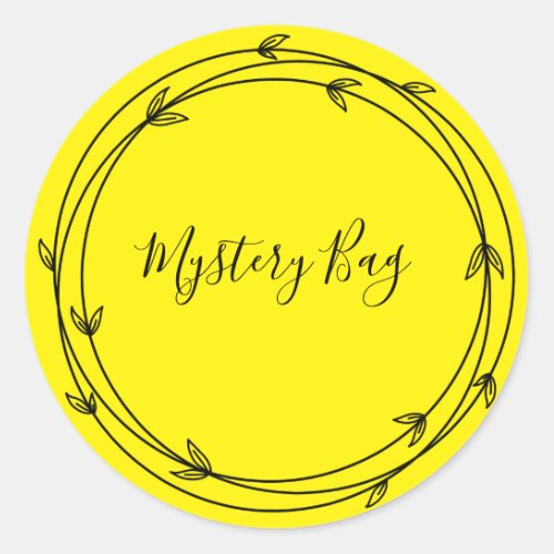 Mystery Bag Surprise Classic Round Sticker