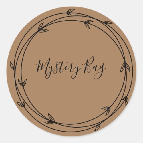 Mystery Bag Surprise Classic Round Sticker