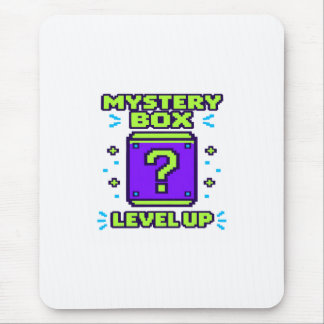 Mystery Box Level Up Retro 8 Bit Pixel Gamer T Shi Mouse Pad