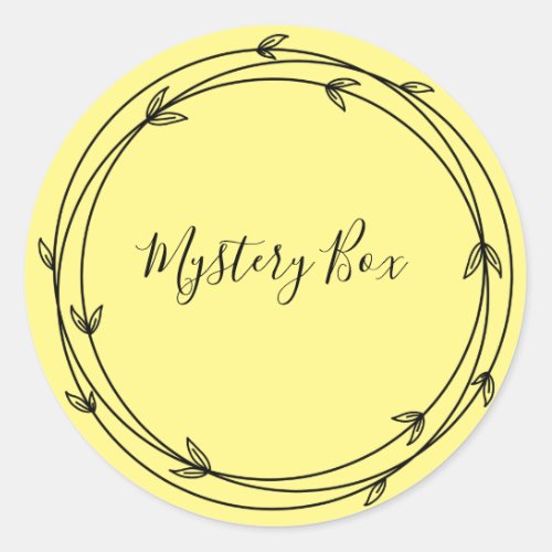 Mystery Box Surprise Classic Round Sticker