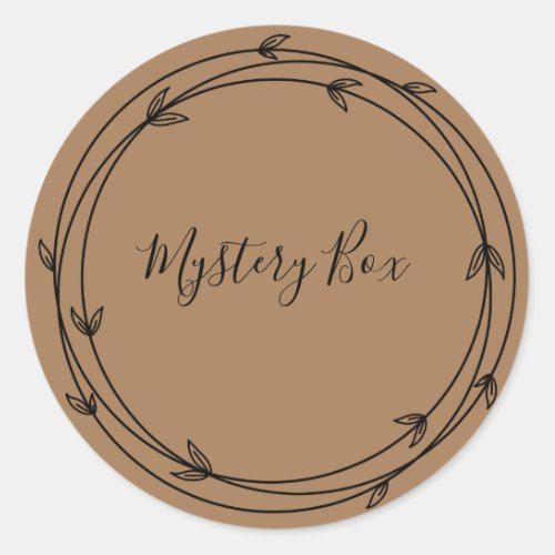 Mystery Box Surprise Classic Round Sticker