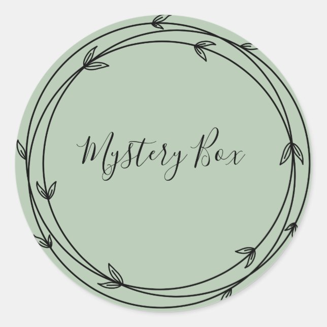 Mystery Box Surprise Classic Round Sticker (Front)