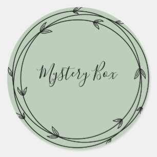 Mystery Box Surprise Classic Round Sticker