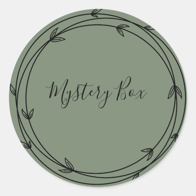 Mystery Box Surprise Classic Round Sticker (Front)