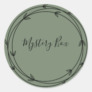 Mystery Box Surprise Classic Round Sticker