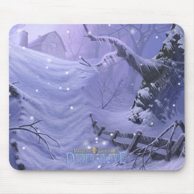 Mystery Case Files: Dire Grove Snowy Path Mouse Pad (Front)