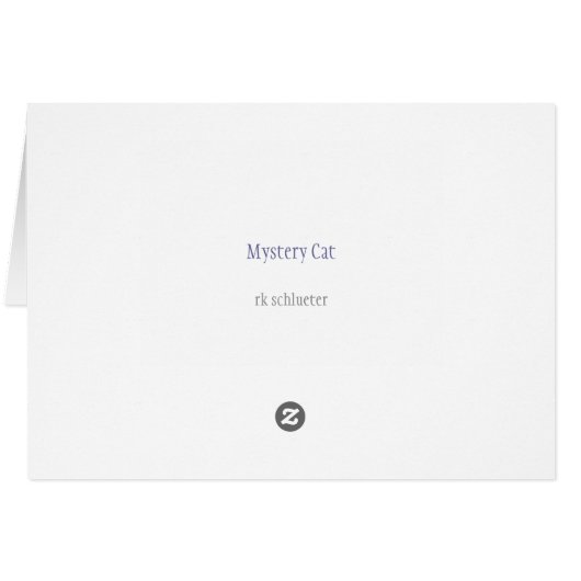 Mystery Cat (Back Horizontal)