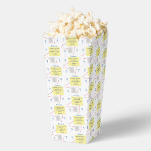 Mystery Crime Solving Evidence Board Popcorn Favor Boxes