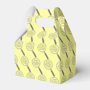 Mystery Crime Solving Evidence Board Popcorn  Favor Boxes